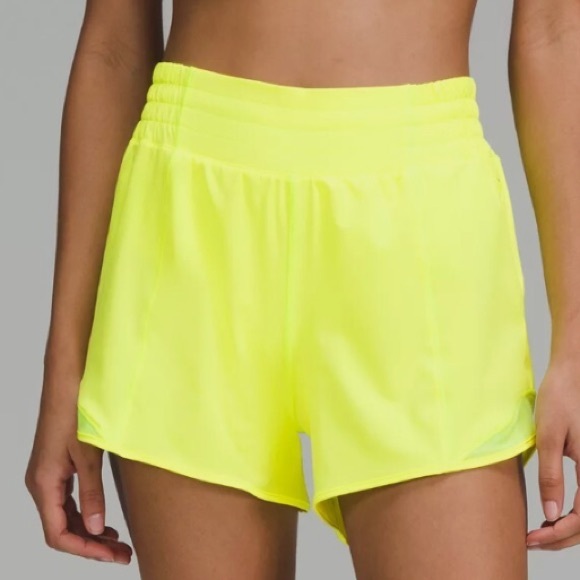 Lululemon Hotty Hot Shorts Electric Lemon Yellow Size Small - Picture 5 of 11